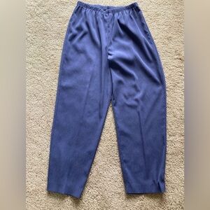 Vintage Women’s Elastic Polyester Blue Pants